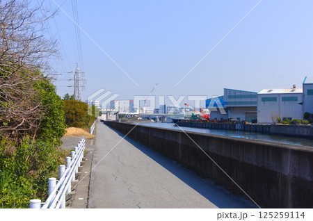 千葉県市川市真間川水門周辺2025年3月 125259114