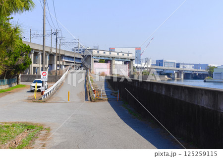 千葉県市川市真間川水門周辺2025年3月 千葉県市川市真間川水門周辺2025年3月 125259115