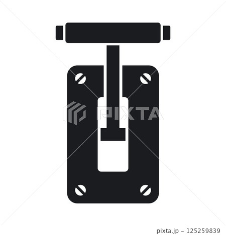 Black icon switch lever for supplying electricity. Black icon switch lever for supplying electricity. 125259839