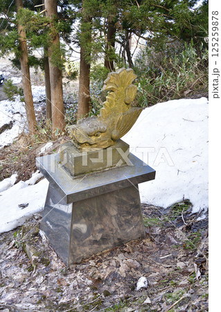 早春の北海道北斗市で富川八幡宮境内の風景を撮影 早春の北海道北斗市で富川八幡宮境内の風景を撮影 125259878