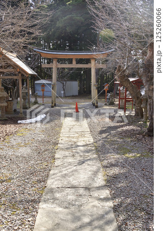 春の北海道北斗市で矢不来天満宮境内の風景を撮影 春の北海道北斗市で矢不来天満宮境内の風景を撮影 125260066