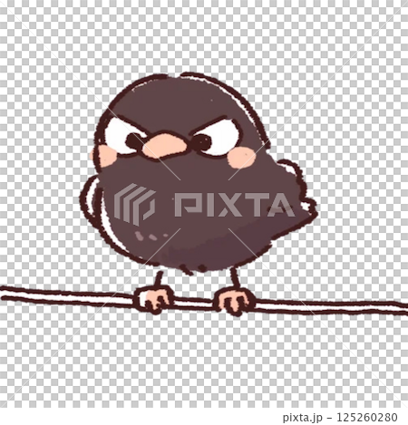 變形的觸感,棲息在電線上的烏鴉,插圖,無背景,圖標,素材 變形的觸感,棲息在電線上的烏鴉,插圖,無背景,圖標,素材 125260280
