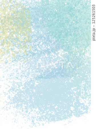 水色や黄色、緑色の水彩テクスチャ背景 125261503