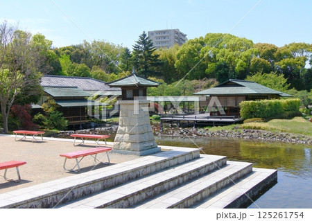 白鳥公園内宮の渡し広場と清羽亭 125261754