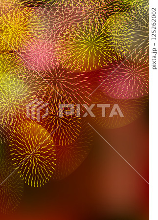 花火 暑中見舞い 和柄 背景 花火 暑中見舞い 和柄 背景 125262002