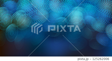 花火　暑中見舞い　和柄　背景 125262006