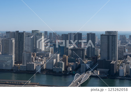 高層ビルから見る都心の風景 高層ビルから見る都心の風景 125262058