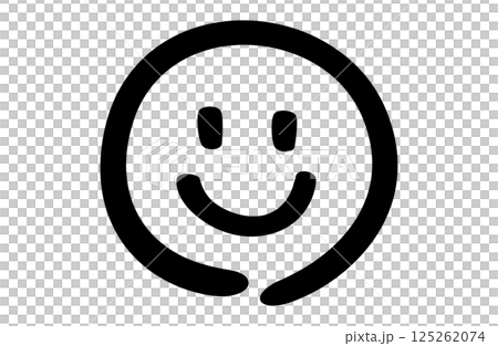 Simple smiling vector illustration Smiley face 125262074