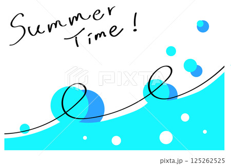 爽やかな夏のポストカード 125262525