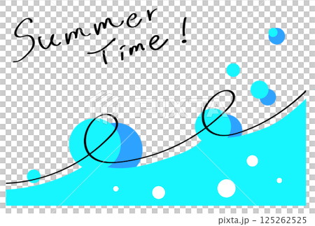 爽やかな夏のポストカード 125262525