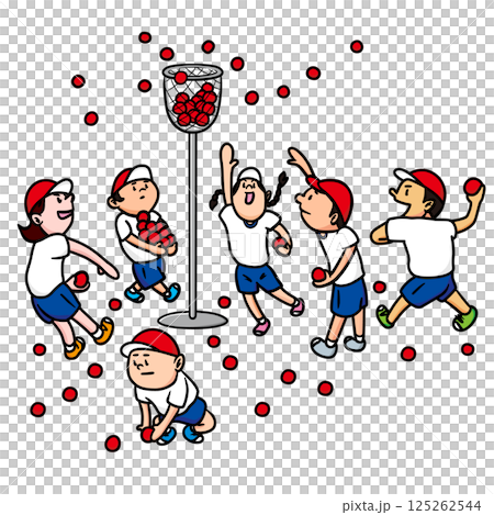 運動會上的投球比賽 125262544