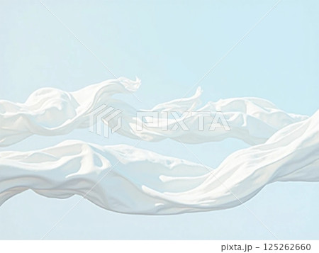 爽やかな風に揺れる布 Fabric swaying in the fresh breeze 爽やかな風に揺れる布 Fabric swaying in the fresh breeze 125262660