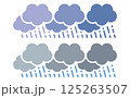 雨雲の線状降水帯イラスト 125263507