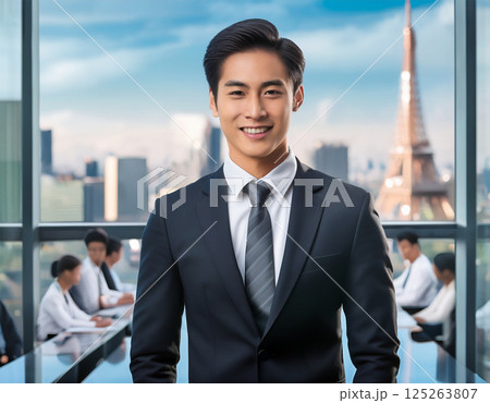 グローバル都市で輝く若手ビジネスリーダー 125263807