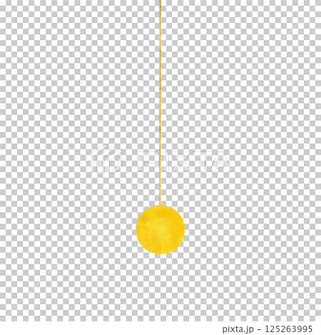シンプル　照明　ペンダントライト　水彩画　イラスト 125263995