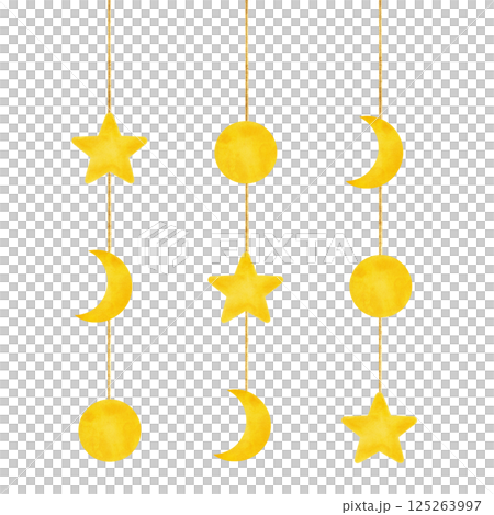 シンプル　照明　ペンダントライト　水彩画　イラスト 125263997