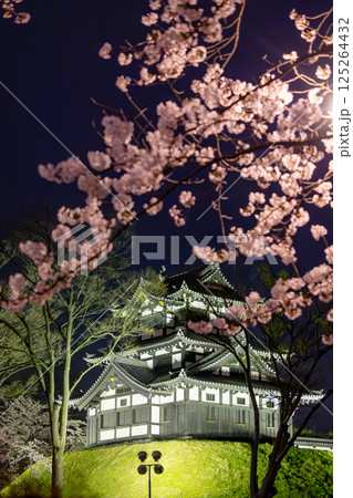 桜に包まれる天守閣 125264432