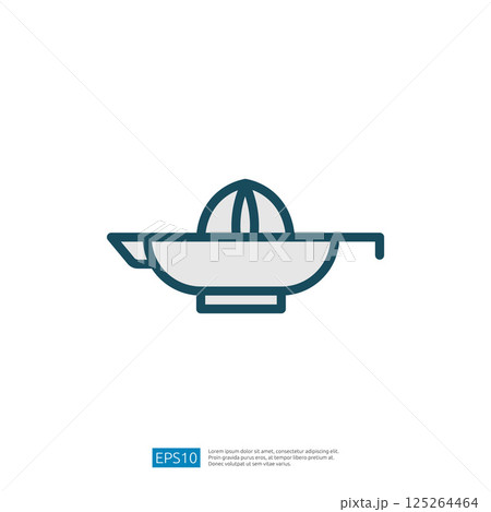 Juicer Icon For Citrus Fruits Such As Lemon And Lime In Cooking Preparation And Beverage Recipes 125264464