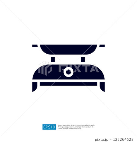 Digital Kitchen Scale Icon for Accurate Measurement of Ingredients in Cooking and Baking Process Digital Kitchen Scale Icon for Accurate Measurement of Ingredients in Cooking and Baking Process 125264528