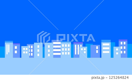 街並み 水色 青色 青空 街並み 水色 青色 青空 125264824