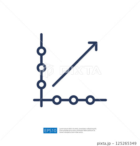 Minimalistic Data Analyst Icon Representation With Upward Trend Graph and Circular Data Points Illustrating Growth and Progress Minimalistic Data Analyst Icon Representation With Upward Trend Graph and Circular Data Points Illustrating Growth and Progress 125265349