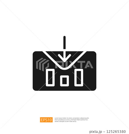 Data Analysis Icon Representing Business Intelligence and Digital Strategy for Effective Decision-Making Data Analysis Icon Representing Business Intelligence and Digital Strategy for Effective Decision-Making 125265380