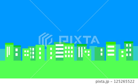 街並み グリーン 青空 街並み グリーン 青空 125265522