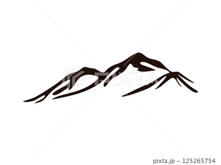 山脈 手描き 山脈 手描き 125265754