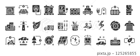 Modern Electric Vehicle Icon Representing Sustainable and Innovative Transportation Solutions for the Future 125265855