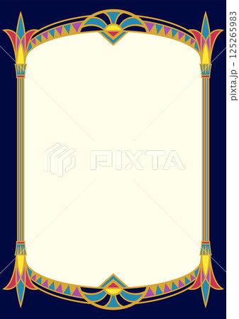レトロ・アールデコ調フレーム08(カラー) レトロ・アールデコ調フレーム08(カラー) 125265983