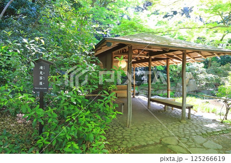 六義園　「滝見茶屋」 125266619