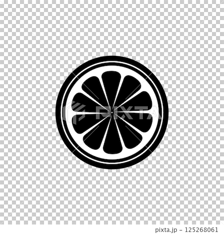 Orange illustration - monochrome 125268061