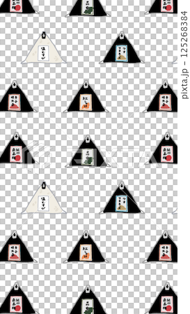 六種便利商店飯糰的插圖 125268384