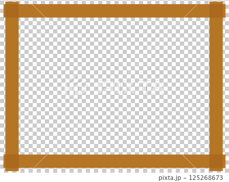 Gummed tape frame 125268673