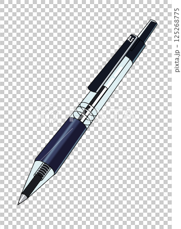 黒いボールペンのイラスト 黒いボールペンのイラスト 125268775