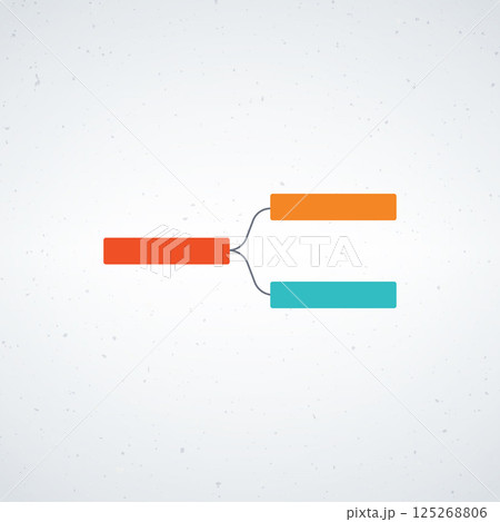 Simple Abstract Flow Chart Diagram on Light...のイラスト素材 [125268806] - PIXTA