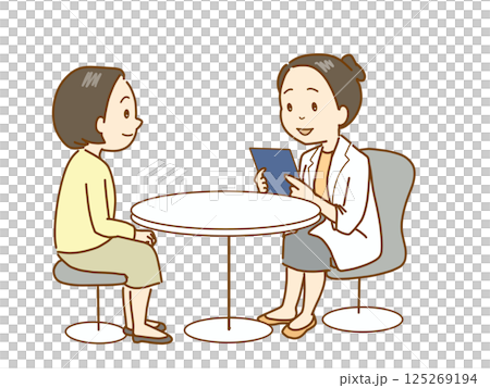 醫生、藥劑師、營養師、諮商師接受諮詢 125269194