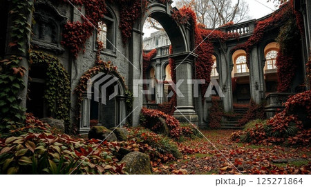 church in the autumn church in the autumn 125271864