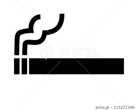 たばこのアイコン（喫煙のマーク） 125272196