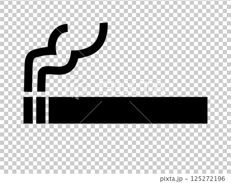 たばこのアイコン（喫煙のマーク） 125272196