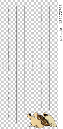 お礼・謝罪用の一筆箋素材 お礼・謝罪用の一筆箋素材 125272768