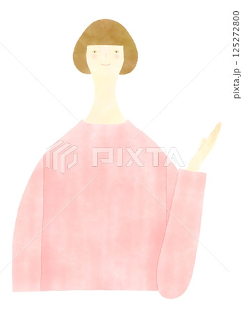 提案、案内、紹介をする女性 提案、案内、紹介をする女性 125272800