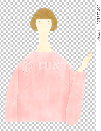 一位女士給予建議、指導和介紹 125272800