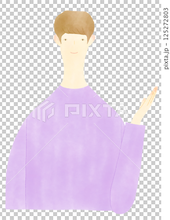 一位男士給予建議、指導和介紹 一位男士給予建議、指導和介紹 125272803