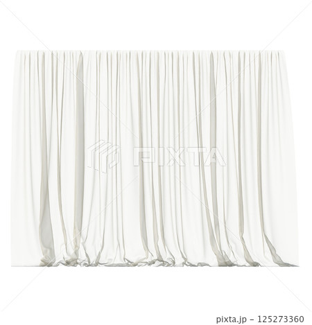 curtain isolated on a transparent background, interior decorations, 3D illustration, cg render curtain isolated on a transparent background, interior decorations, 3D illustration, cg render 125273360
