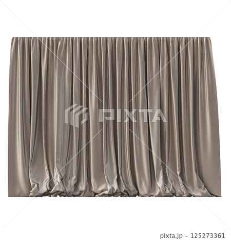 curtain isolated on a transparent background, interior decorations, 3D illustration, cg render curtain isolated on a transparent background, interior decorations, 3D illustration, cg render 125273361