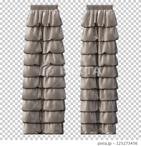 curtain isolated on a transparent background, interior decorations, 3D illustration, cg render curtain isolated on a transparent background, interior decorations, 3D illustration, cg render 125273456