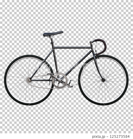 bicycle, isolate on a transparent background, 3d illustration, cg render bicycle, isolate on a transparent background, 3d illustration, cg render 125273584