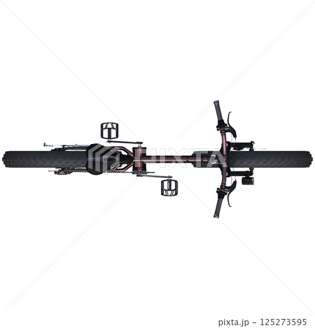 bicycle, isolate on a transparent background, 3d illustration, cg render 125273595