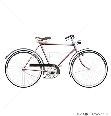 bicycle, isolate on a transparent background, 3d illustration, cg render 125273600